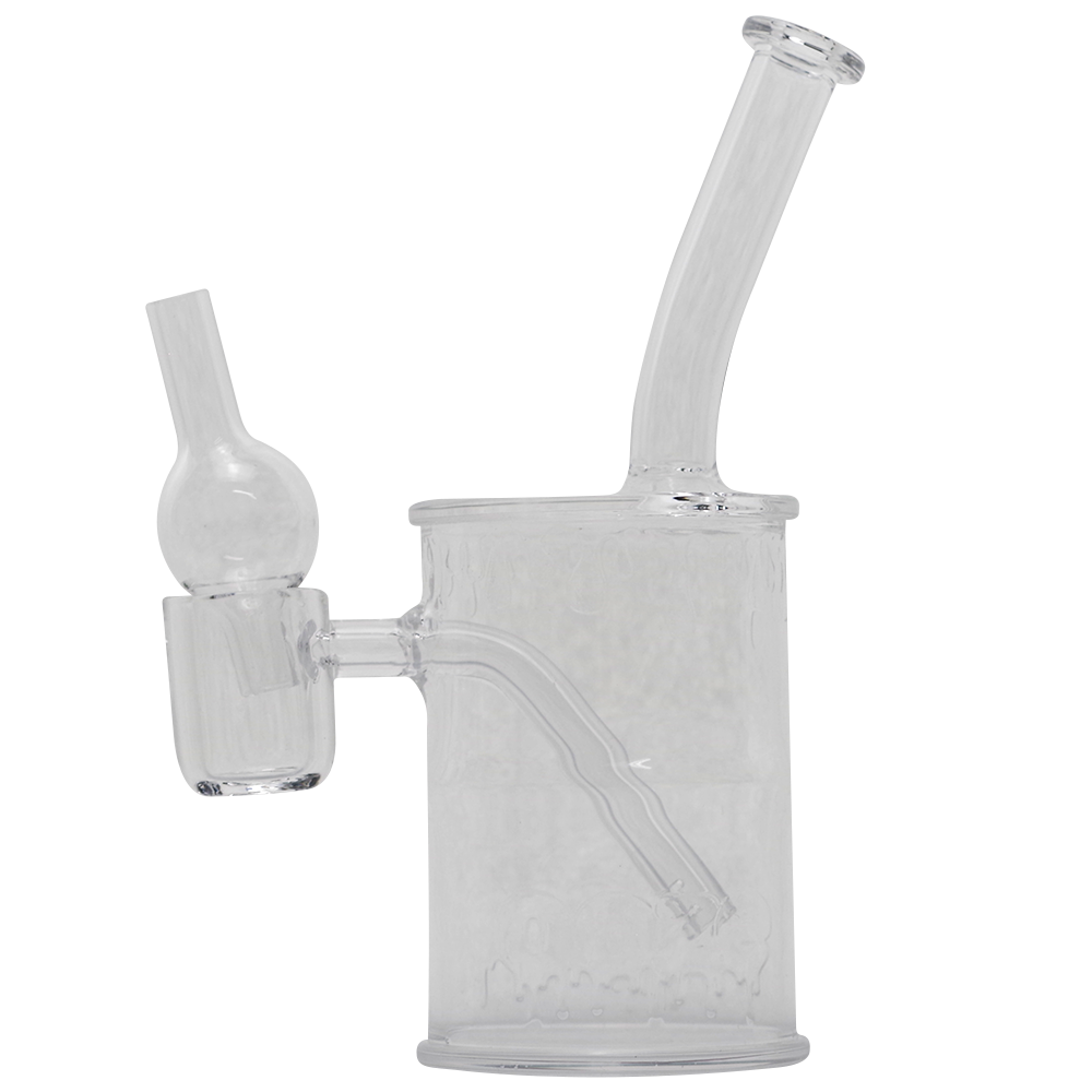 Ooze Toxic Barrel Full Quartz Mini Dab Rig With Silicone Stash Jar, Glass  Pipes and Accessories