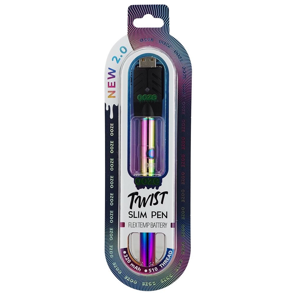 Ooze Twist Slim Pen - 320 mAh Flex Temp Battery - Sapphire Blue