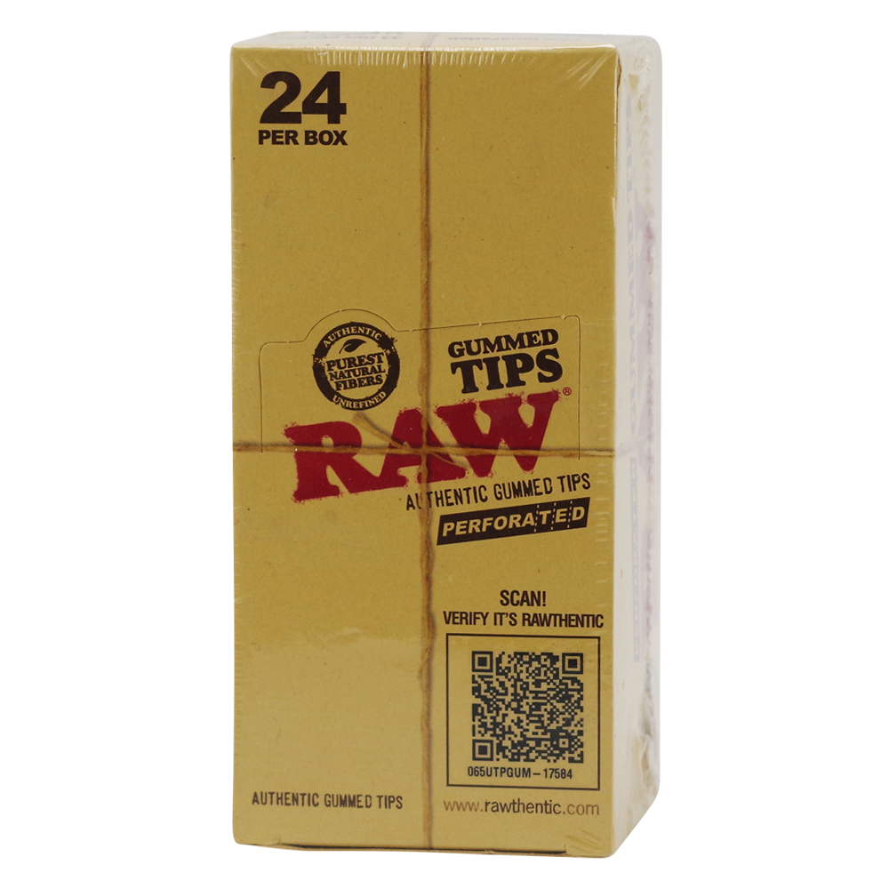RAW Gummed Tips Perforated 24 Packs