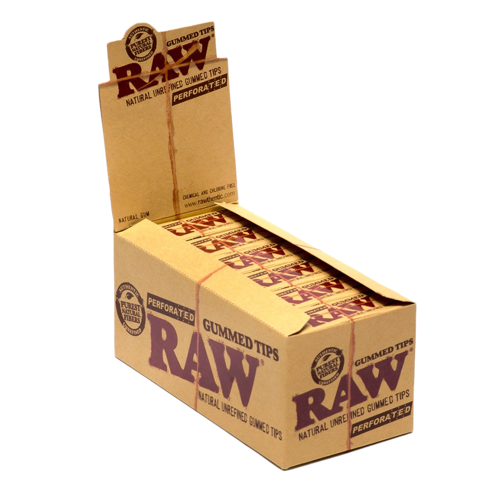 RAW Gummed Tips Perforated 24 Packs