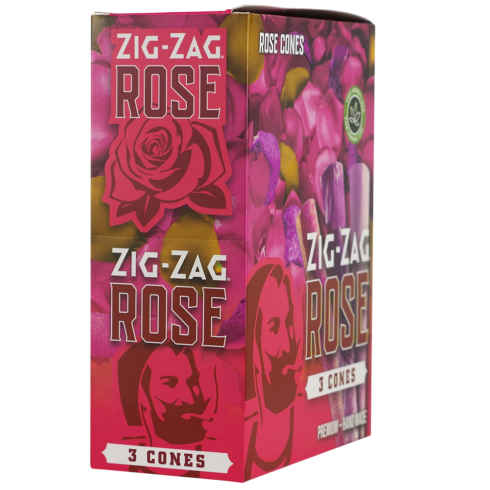 Zig Zag Premium Rose Cones 3pk 8 Packs