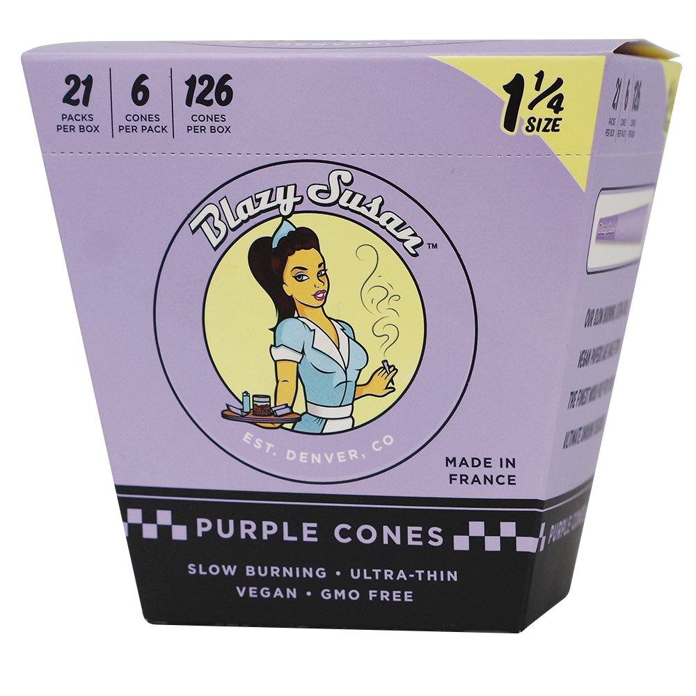 Blazy Susan 1 1/4 Purple Cones 21 Packs