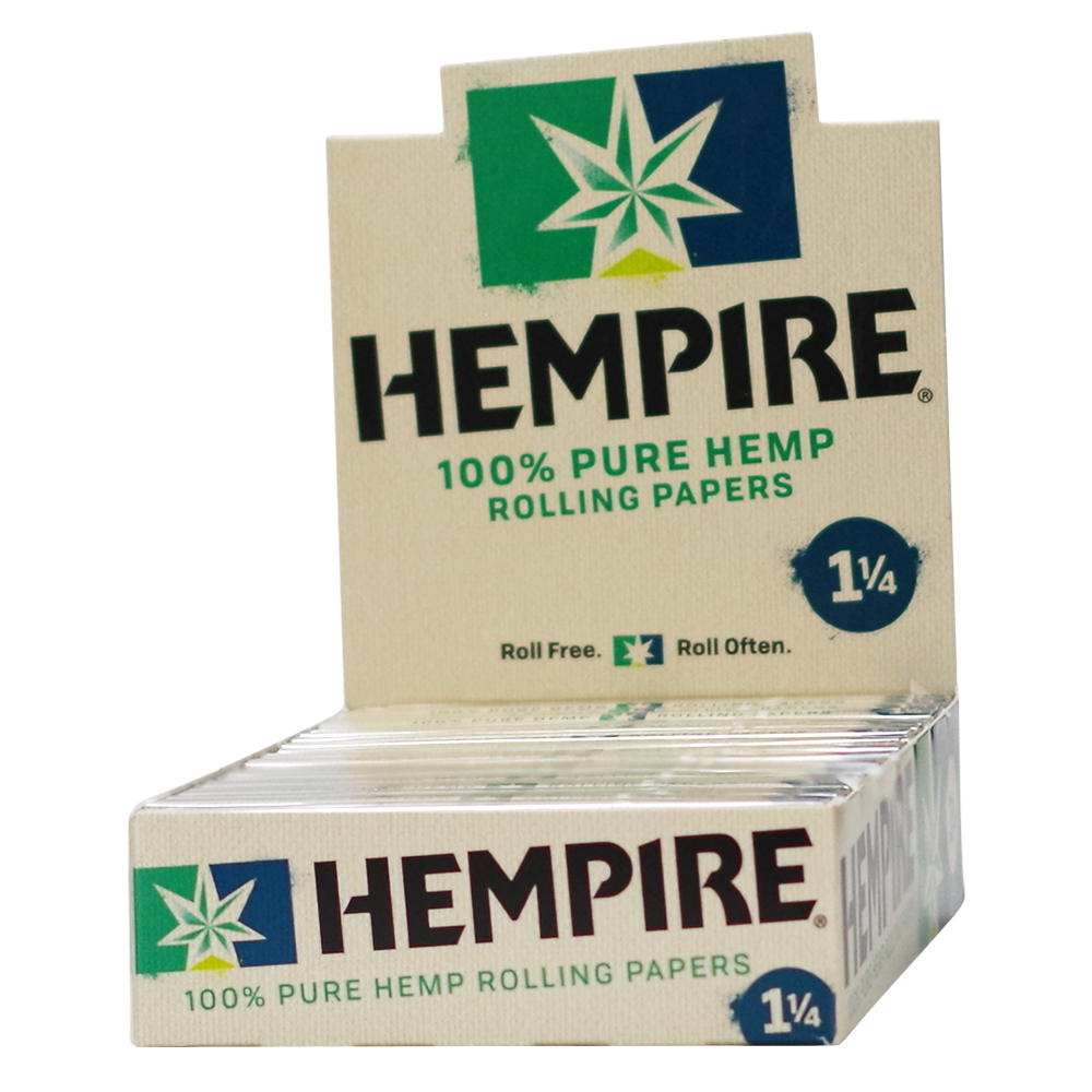Hempire 1 1/4th Pure Hemp Rolling Papers Booklets 24 Pack