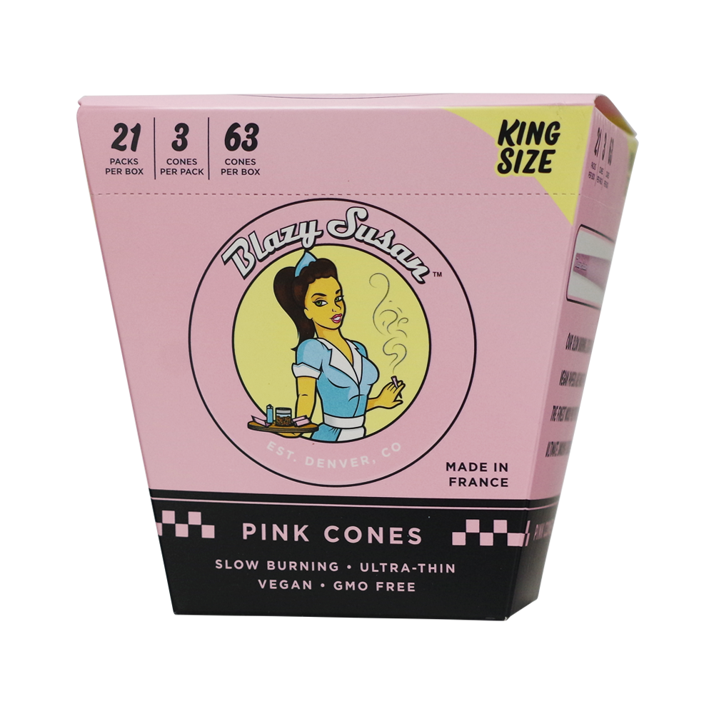 Blazy Susan Pink Cones King Size 21 Packs