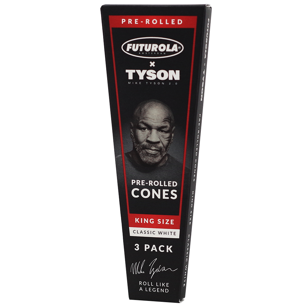 Futurola X Tyson 2.0 King Size Classic Pre-Rolled Cones 3ct Pack 30 Packs