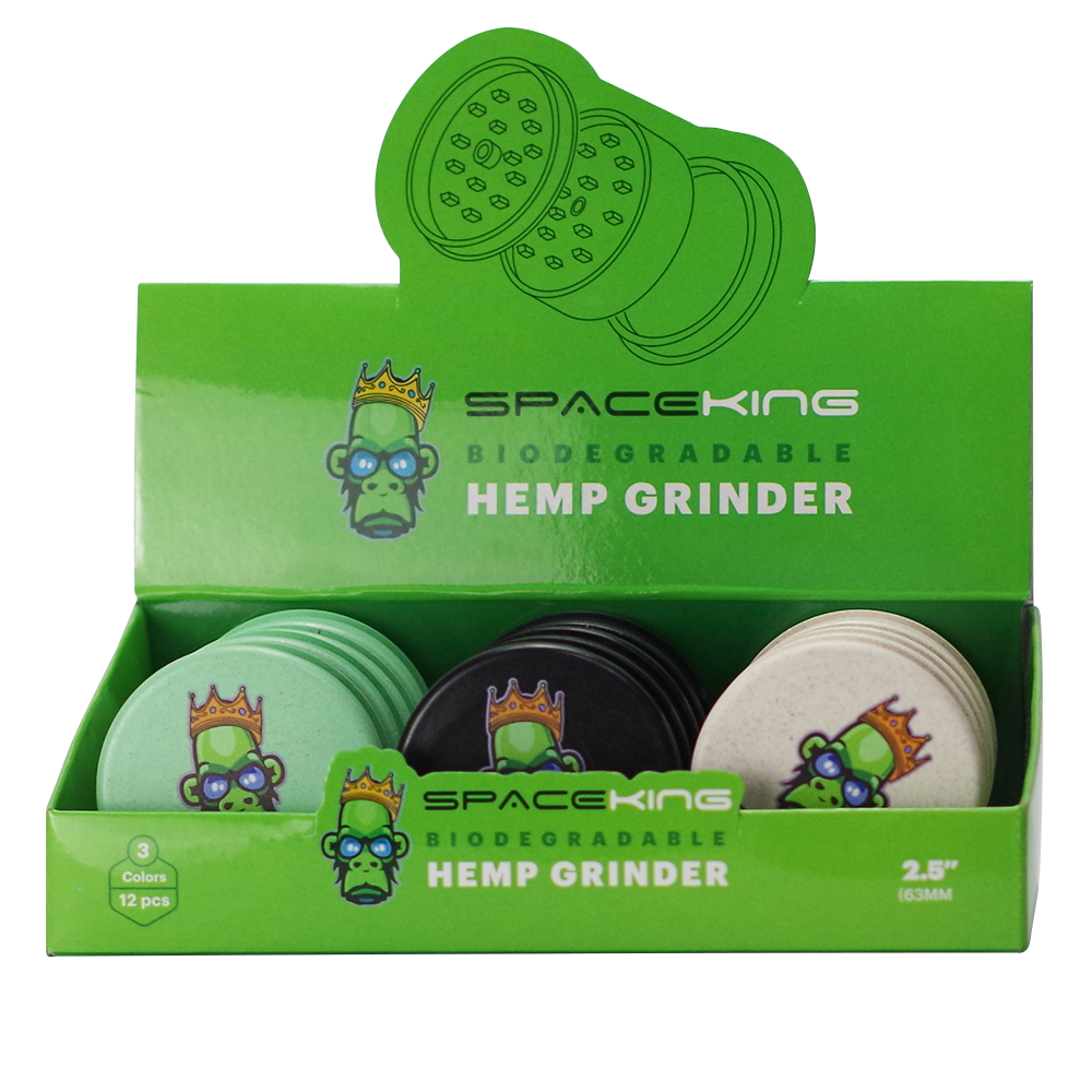 Space King Biodegradable Hemp Grinder 12ct Box