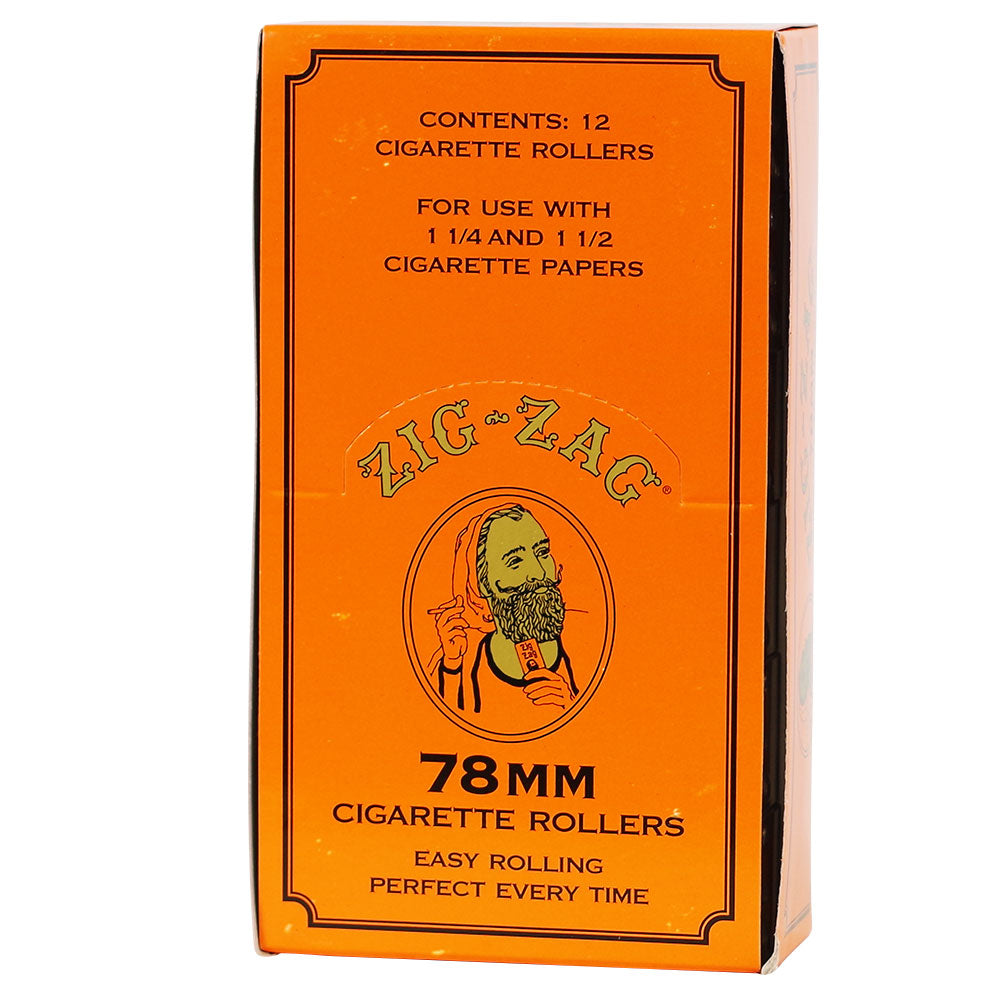 Zig Zag Roller Machine 78mm Orange 12 Pack