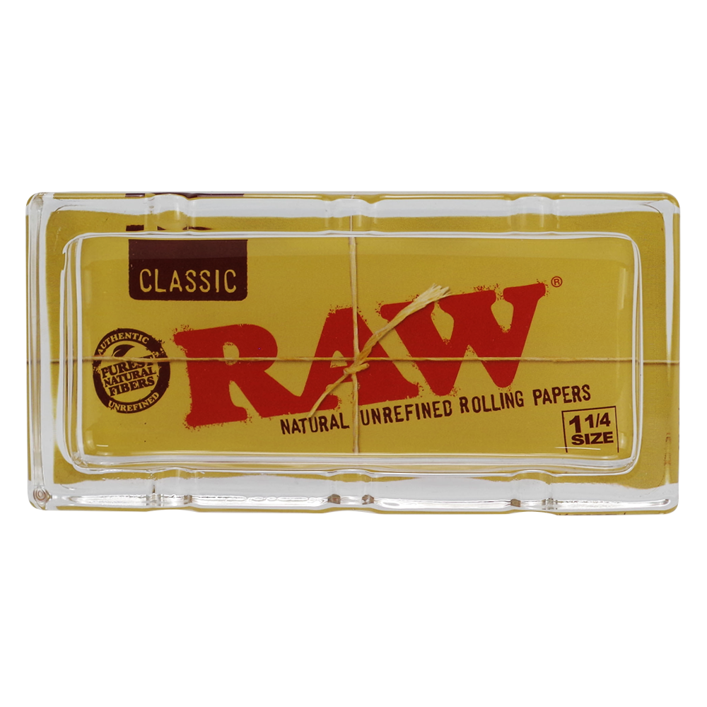 RAW Glass Ashtray Classic Pack Design