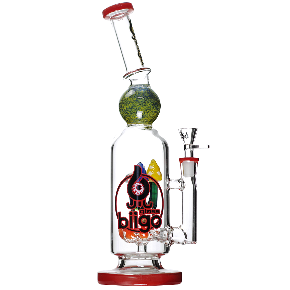 Biigo Glass 14" Water Pipe Mushroom Perc