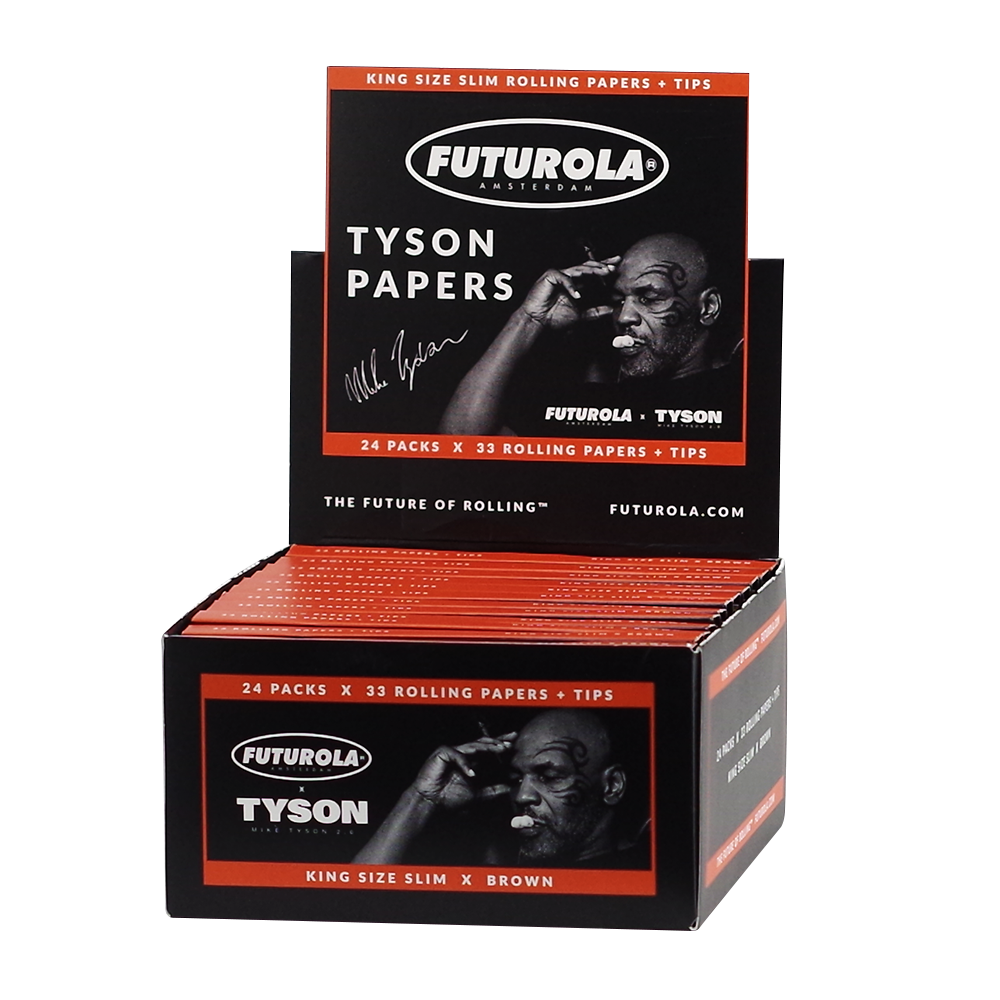 Futurola X Tyson Ranch King Size Slim Rolling Paper Booklet With Filters 24 Packs