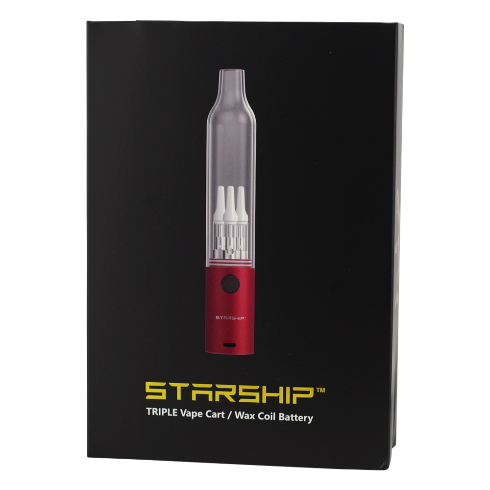 Hamilton Devices Starship Triple Vaporizer Cartridge Wax Coil Battery