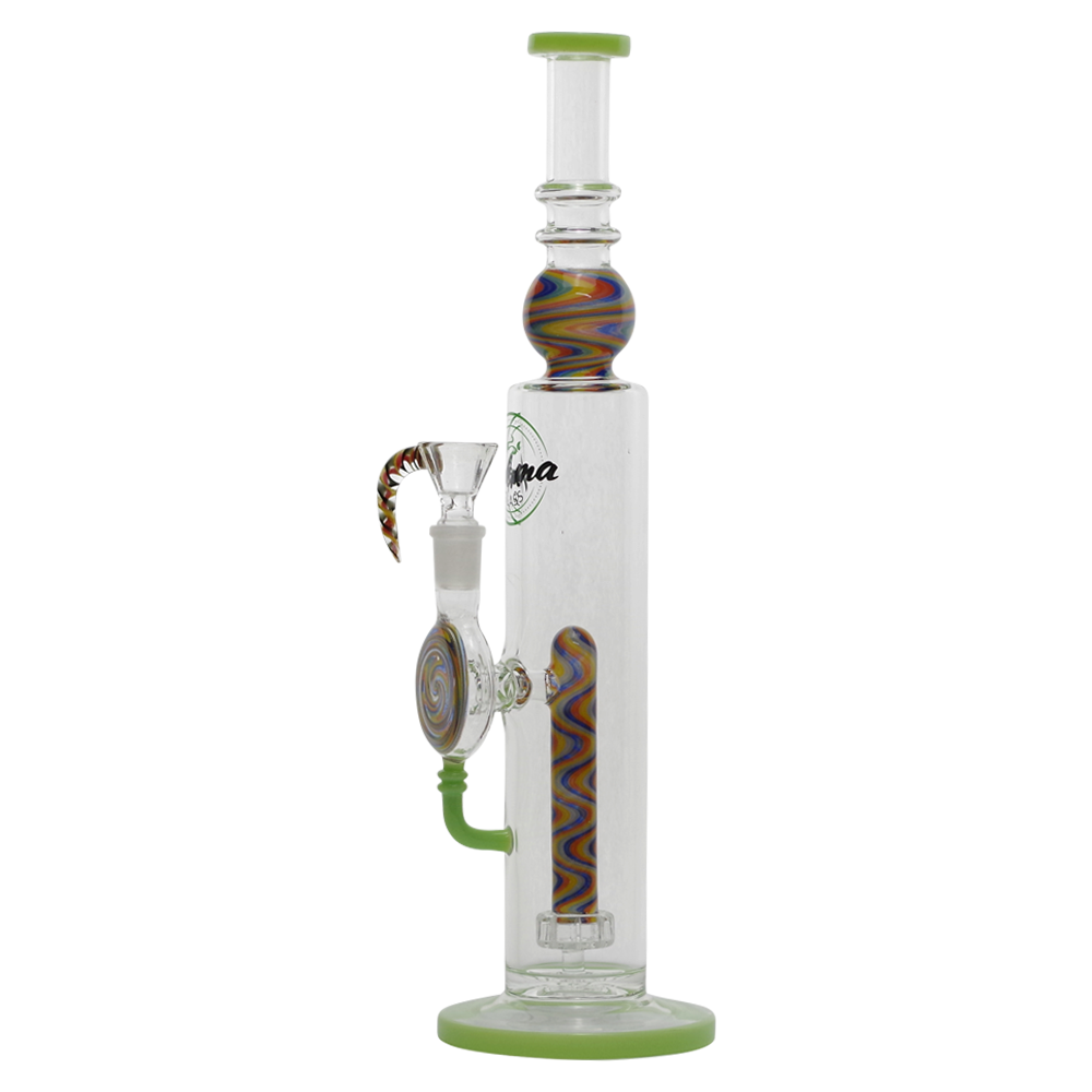 Aroma Glass 14" Water Pipe With Perc & Fantasy Bowl
